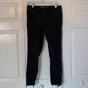 Old Navy Black Rockstar Super Skinny Button Fly Jeans
